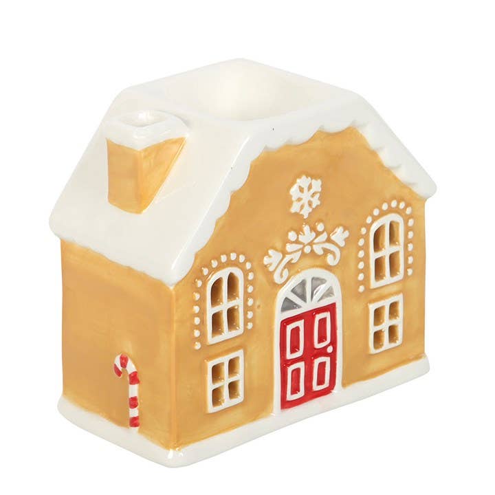 Brûleur de Noël en forme de maison en pain d'épices