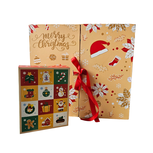 Calendrier de l’Avent 12 & 24 Cases – Fondants Parfumés, Cosmétiques, Bijoux et Surprises de Noël