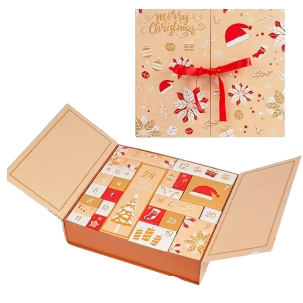 Calendrier de l’Avent 12 & 24 Cases – Fondants Parfumés, Cosmétiques, Bijoux et Surprises de Noël