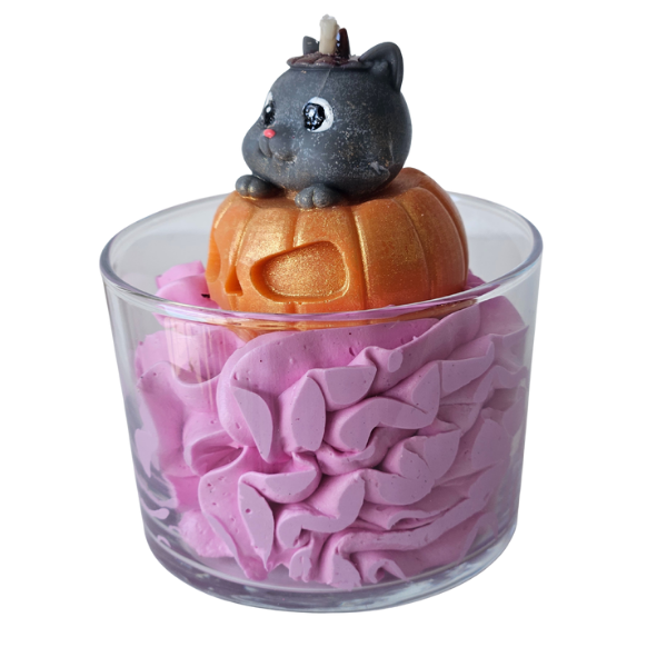 Bougie parfumée artisanale – Citrouille & Gaufre aux noix de pécan