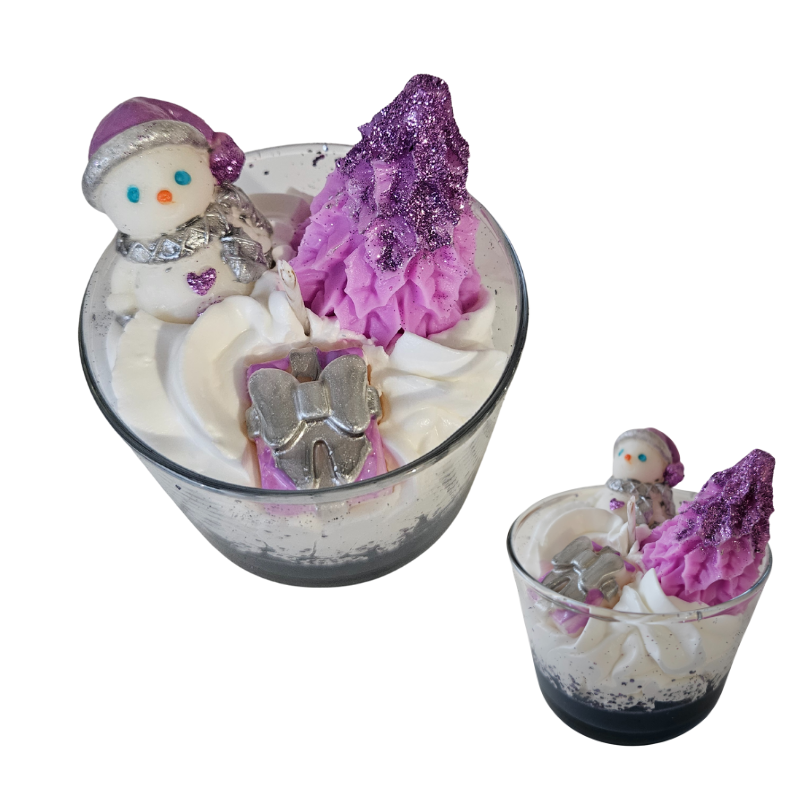 Bougie parfumée artisanale Prune Givrée