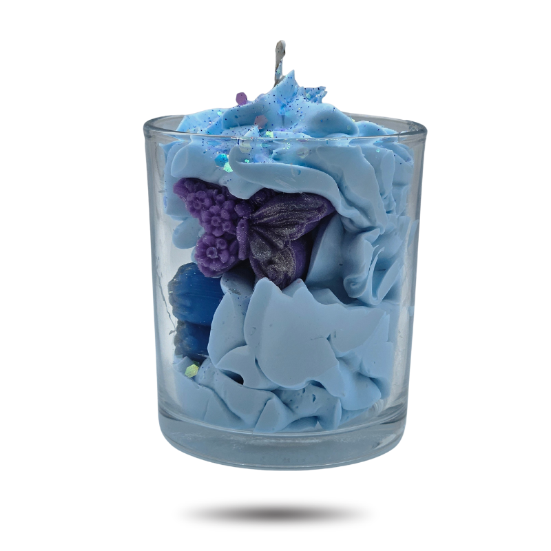 Bougie parfumée Framboise Noire & Vanille – Bougie artisanale gourmande en cire végétale