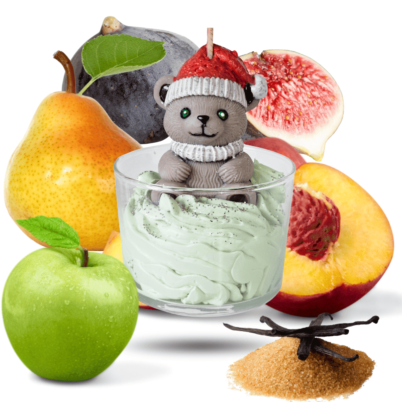 Bougie parfumée artisanale- Figue et pomme