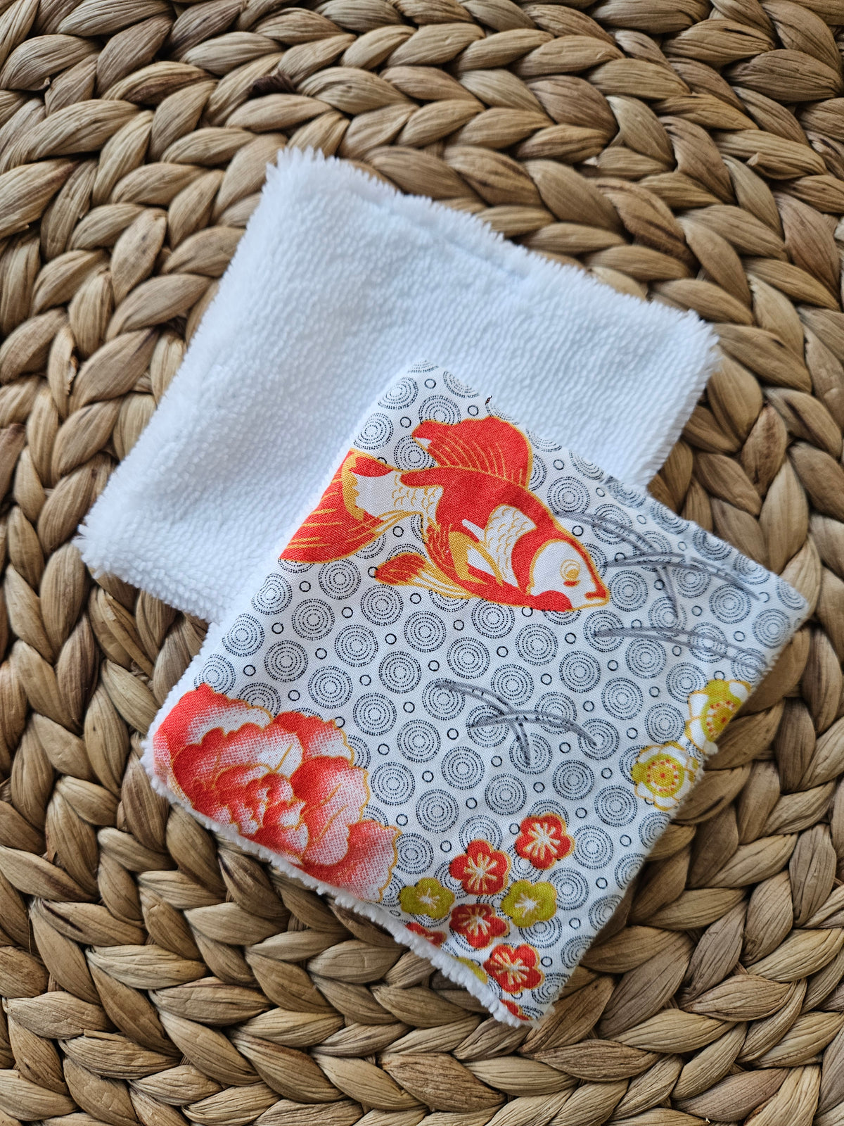 Lingettes démaquillantes lavables en fibre de bambou – À l’unité ou lot de 7