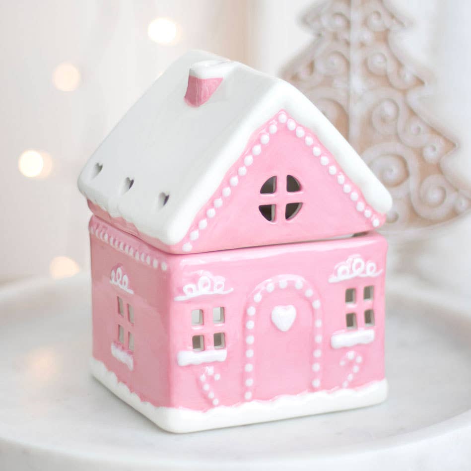 Brûleur Maison pain d'épices rose