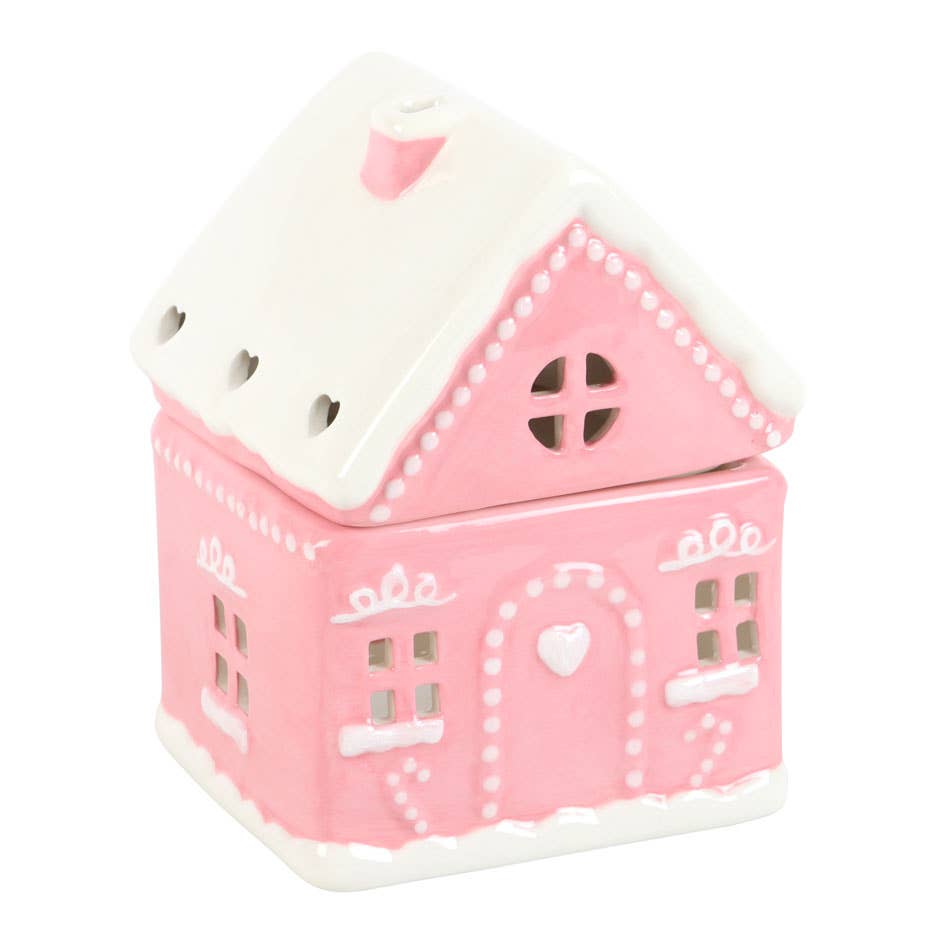 Brûleur Maison pain d'épices rose