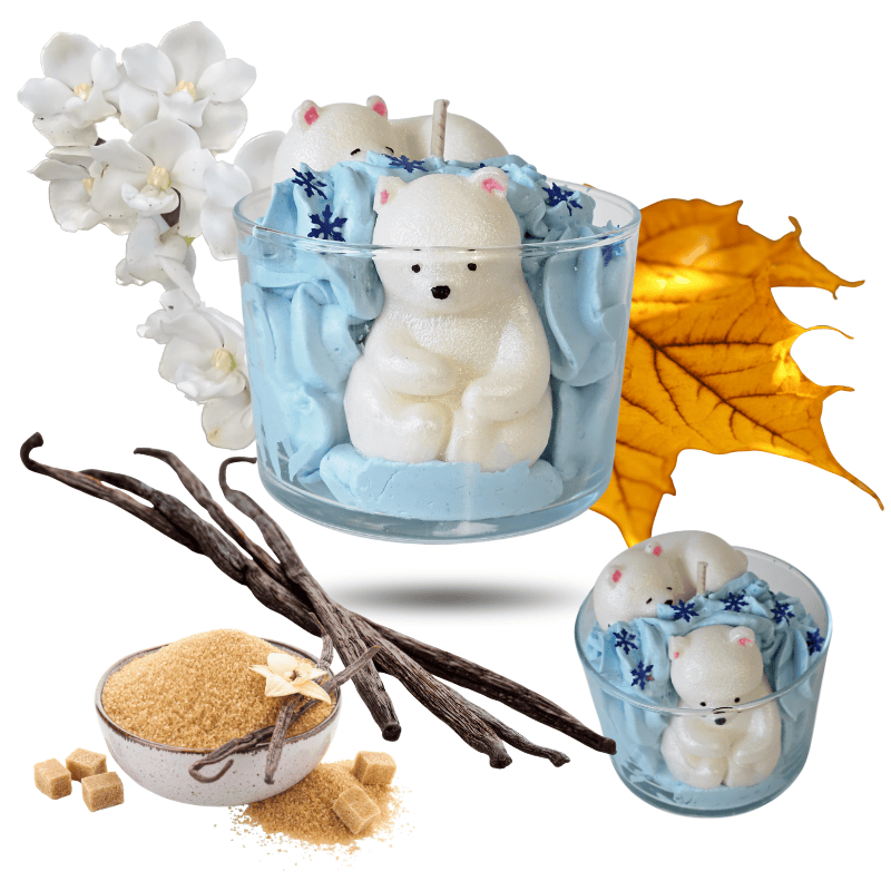 Bougie parfumée artisanale - Rêve polaire