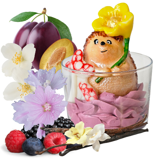 Bougie parfumée Prune Givrée – Fruitée, artisanale, 30h de douceur