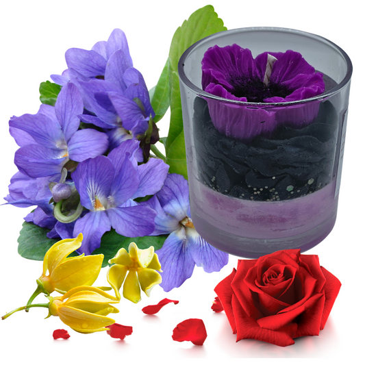 Bougie Violette L*sh-cious – Artisanale parfumée