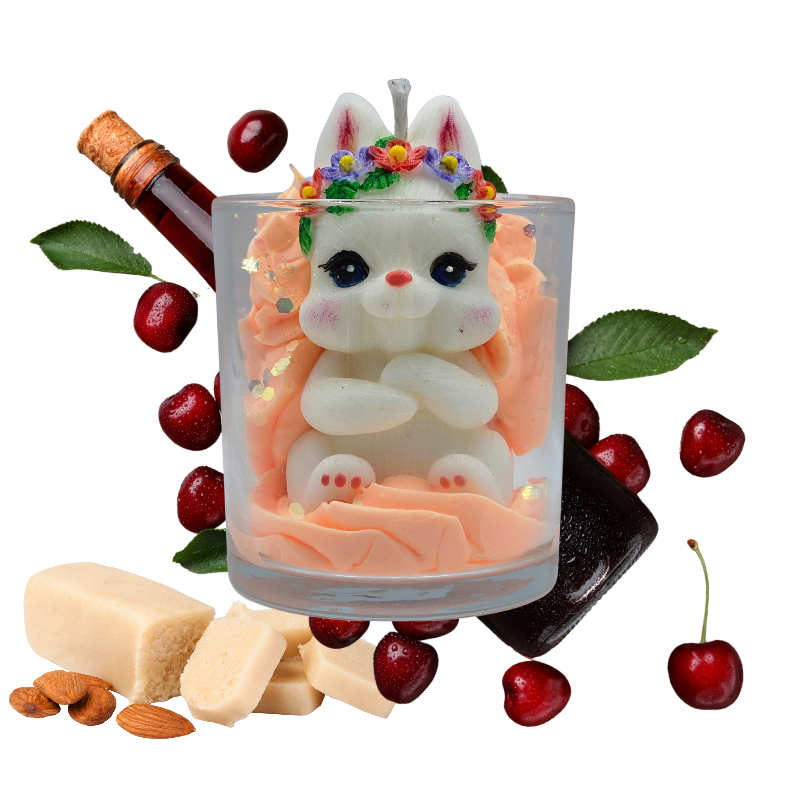 Bougie parfumée Cerise Perdue –  artisanale