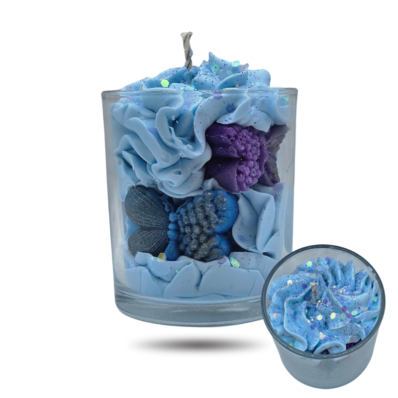 Bougie parfumée Framboise Noire & Vanille – Bougie artisanale gourmande en cire végétale