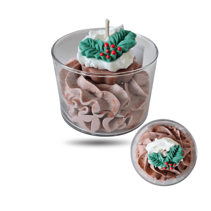 Bougie parfumée d’hiver Châtaigne Cassonade – Fait main en cire végétale