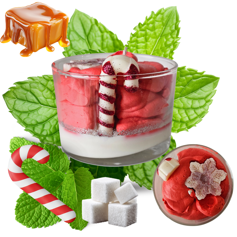 Bougie parfumée Candy cane dream - artisanale