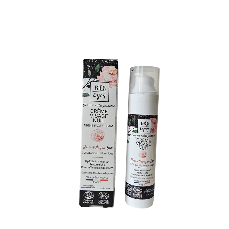 Crème de nuit Rose & Argan Bio
