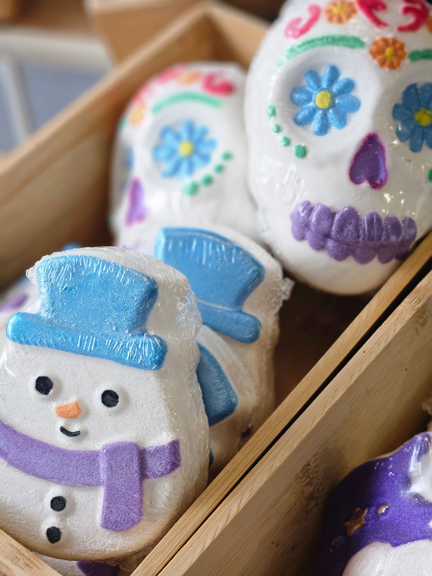 Bombes de bain effervescentes artisanales