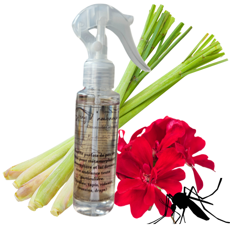 Spray d'ambiance Citronnelle & Géranium | Parfum d'intérieur | Sab&Co