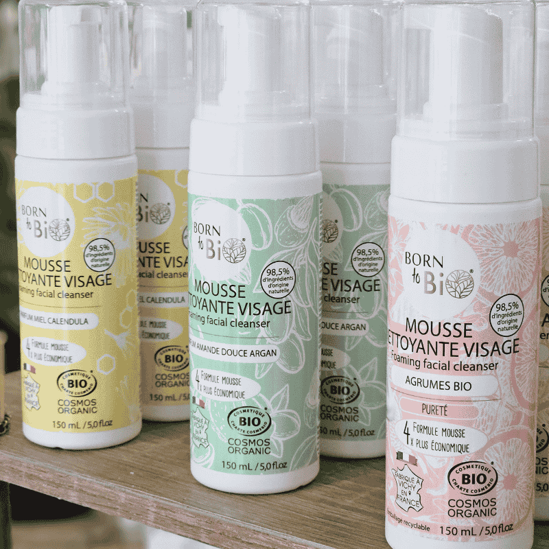 Mousse nettoyante visage Agrumes Bio