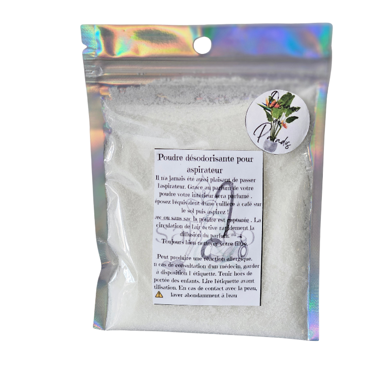 Poudre désodorisante pour aspirateur – Collection Été
